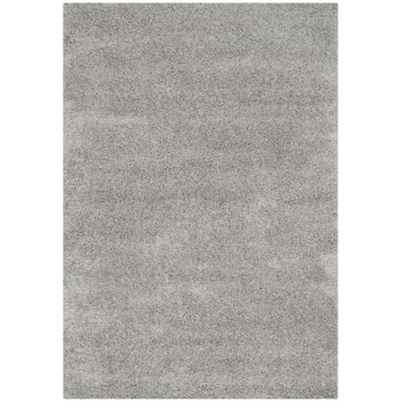 Safavieh Laguna Shag Power Loomed Rectangle Rug- Silver- 5 ft. 3 in. x 7 ft. 6 in. SGL303S-5